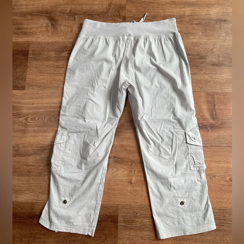 XCVI WEARABLES Cargo Drawstring Pants XL Ruched Gaucho Buckle Gorpcore - Picture 2 of 9